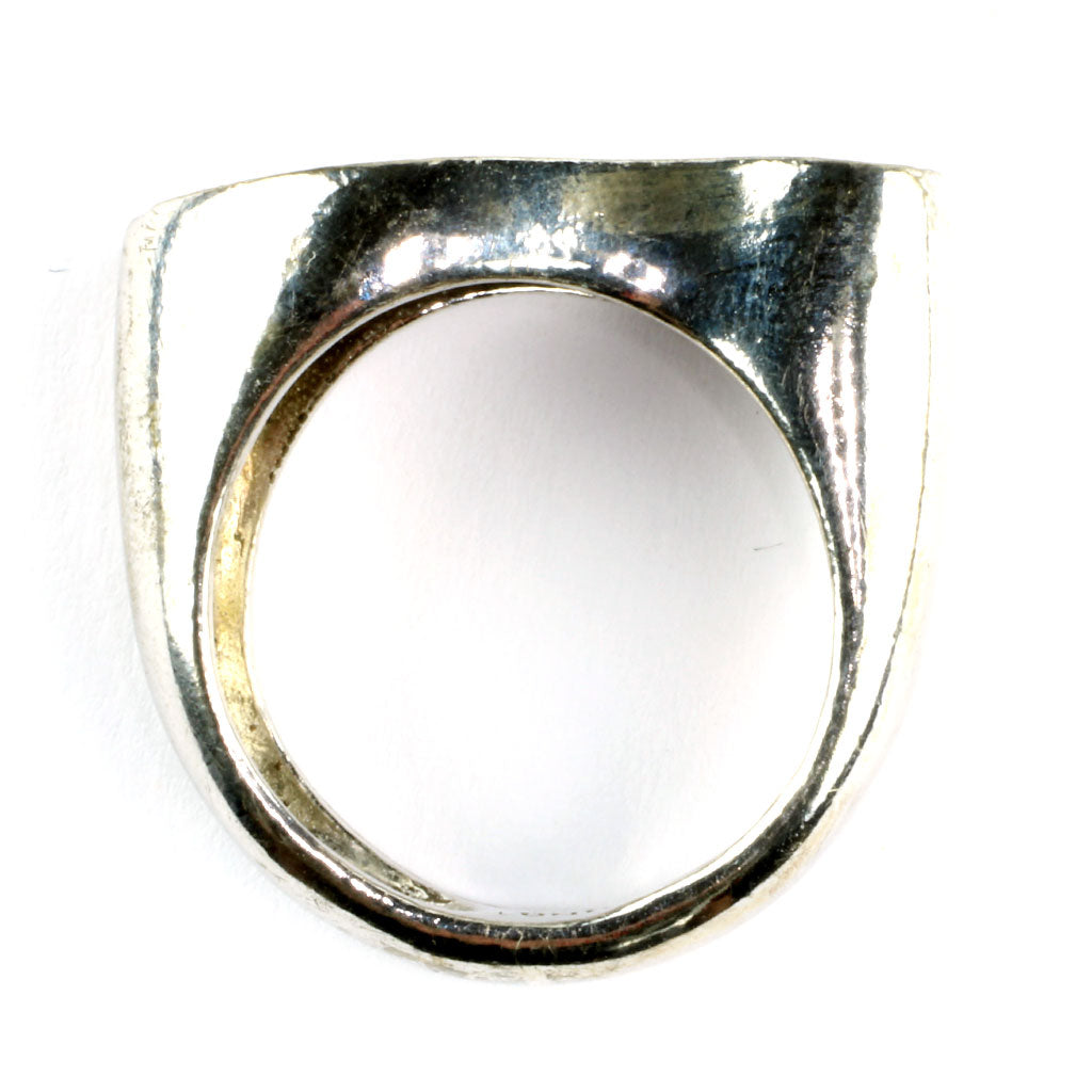 Moderne ring af sølv af Flemming Lund stemplet 925, LUND