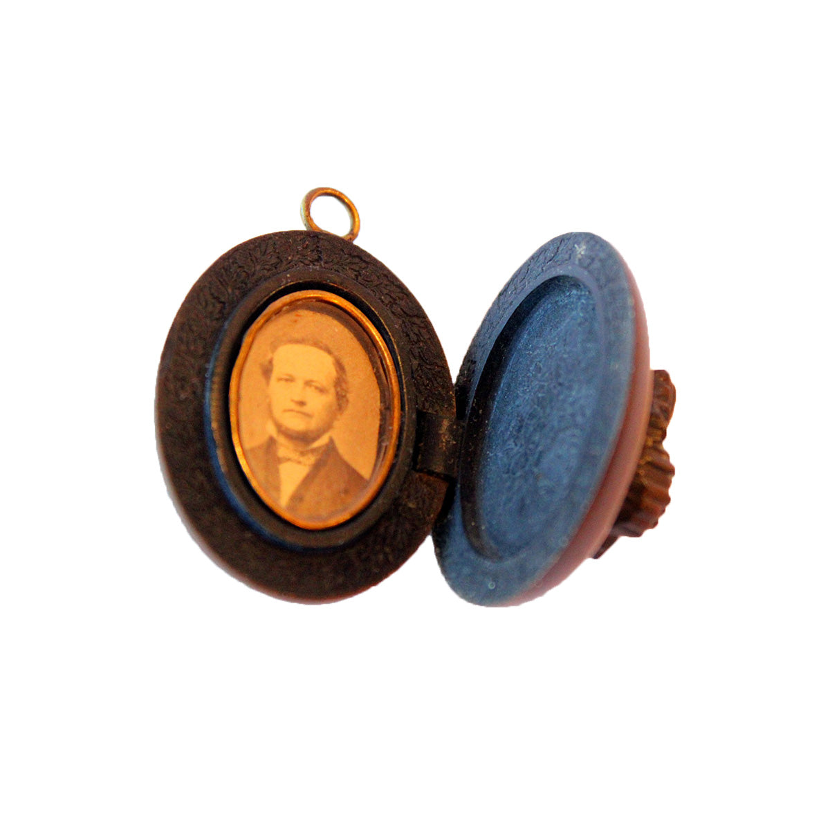 Sjælden medaljon fremstillet af bakkelit fra ca. 1890