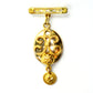 Elegant brochemedaljon i 14K guld