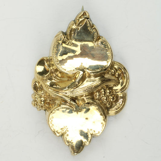roche af guld eller guldblik af kraftig kvalitet fra ca. år 1900